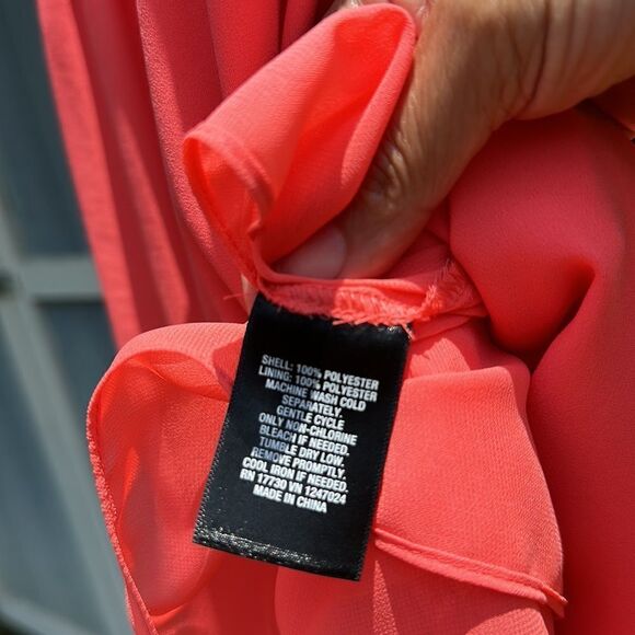 🦋Mossimo Coral sundress sleeveless Maxi dress. With side slit size M NWT - Picture 8 of 13